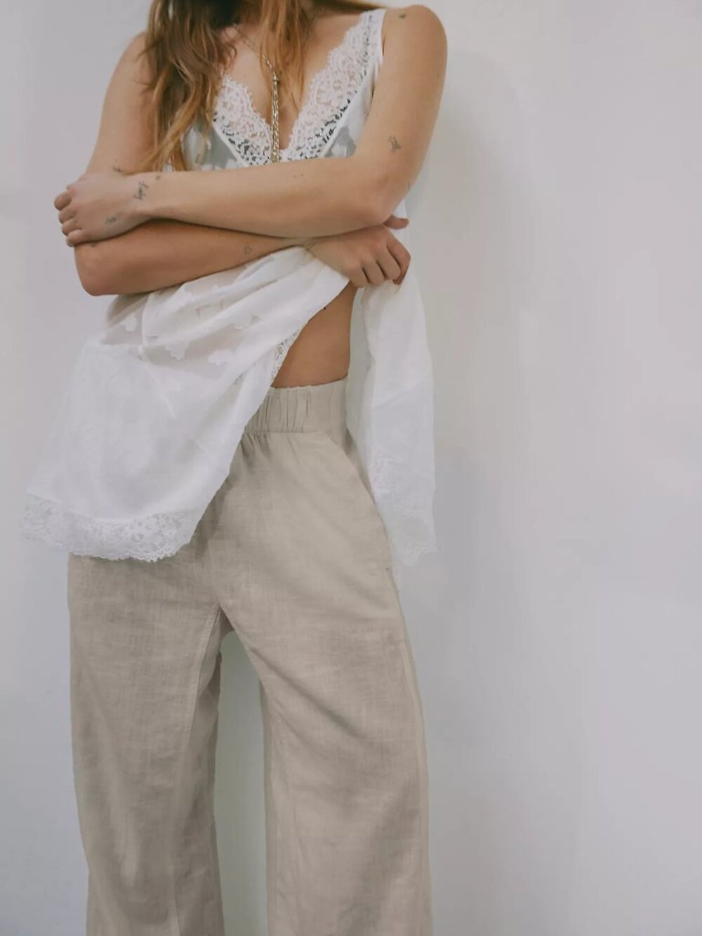 Day's End Linen Pull-On Pants